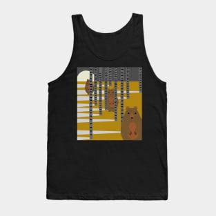 Bears hiding in the woods Tank Top